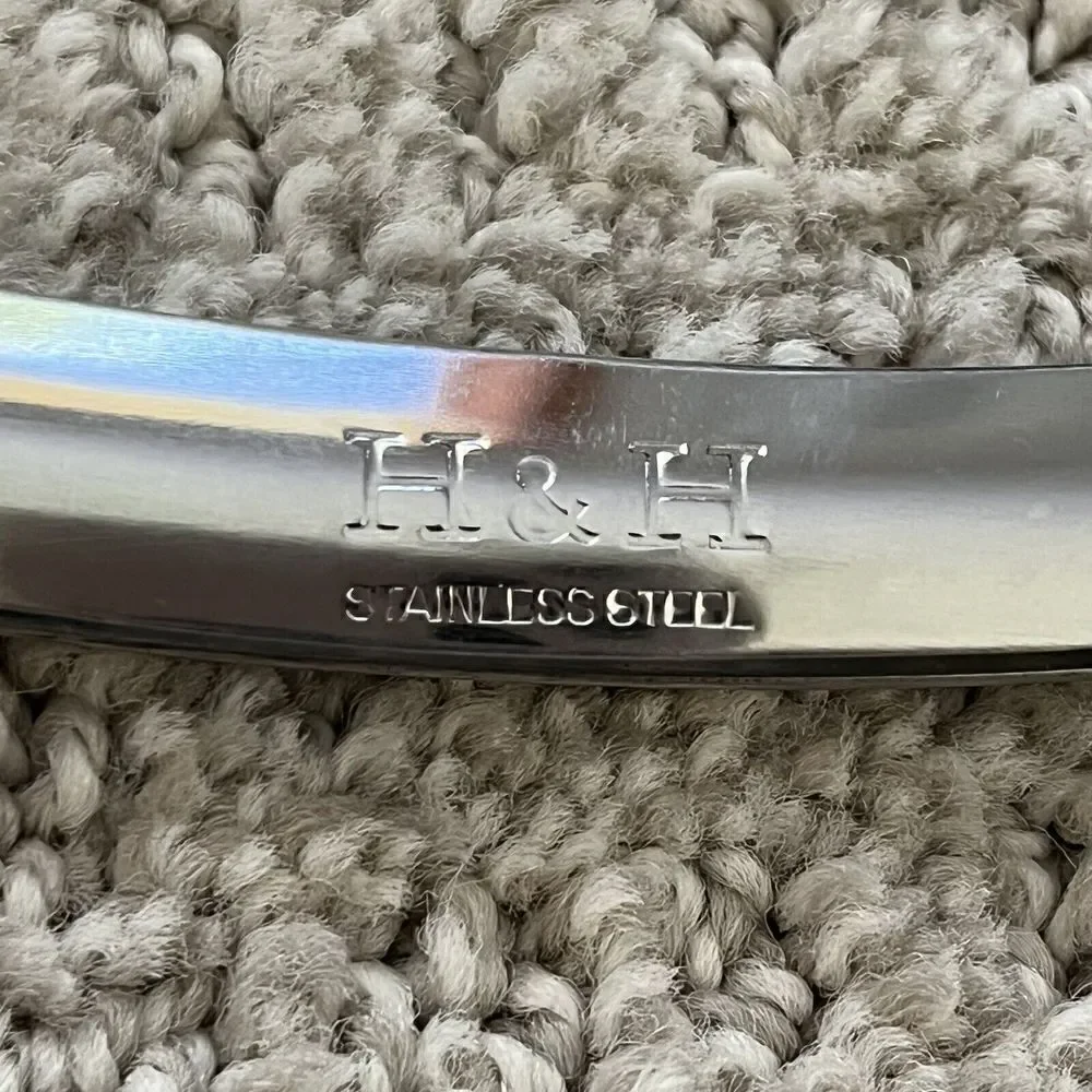 Vintage H & H Co Hair Shaper Razor Stainless Steel Straight Razor Personna Blade